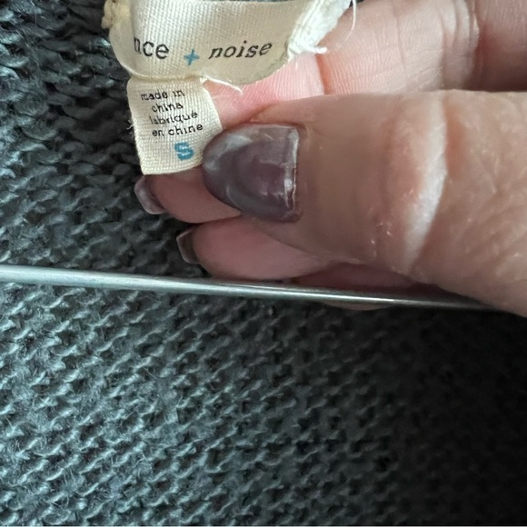 Silence & Noise Green Chunky Knit Cardigan - Picture 3 of 5